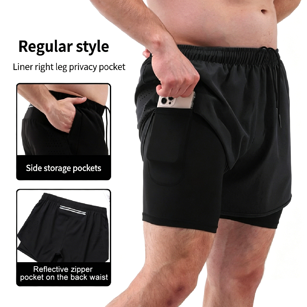 High-Waist 2-in-1 Running Shor - Compression Shorts Athletes review and price